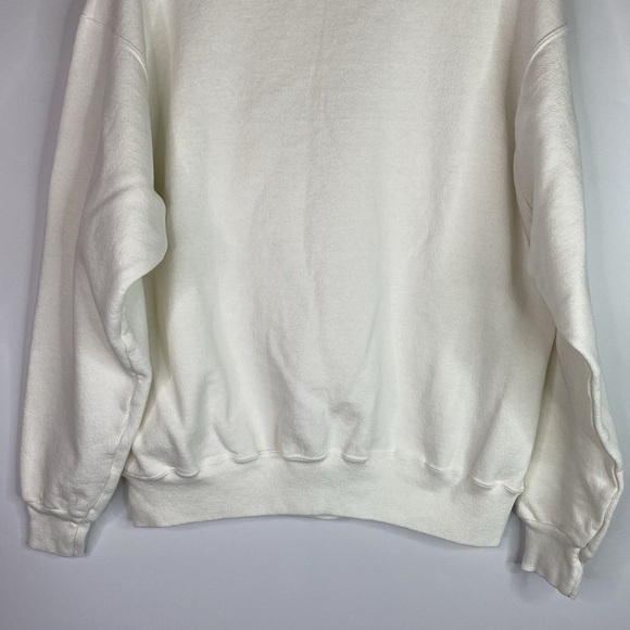 Vintage Hanes UW Badgers Rose Bowl 1994 White Crewneck Sweatshirt XL - Picture 7 of 10